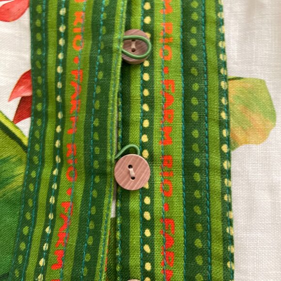 Farm Rio, Marked as L but is an XS, tropical colors - Picture 2 of 6